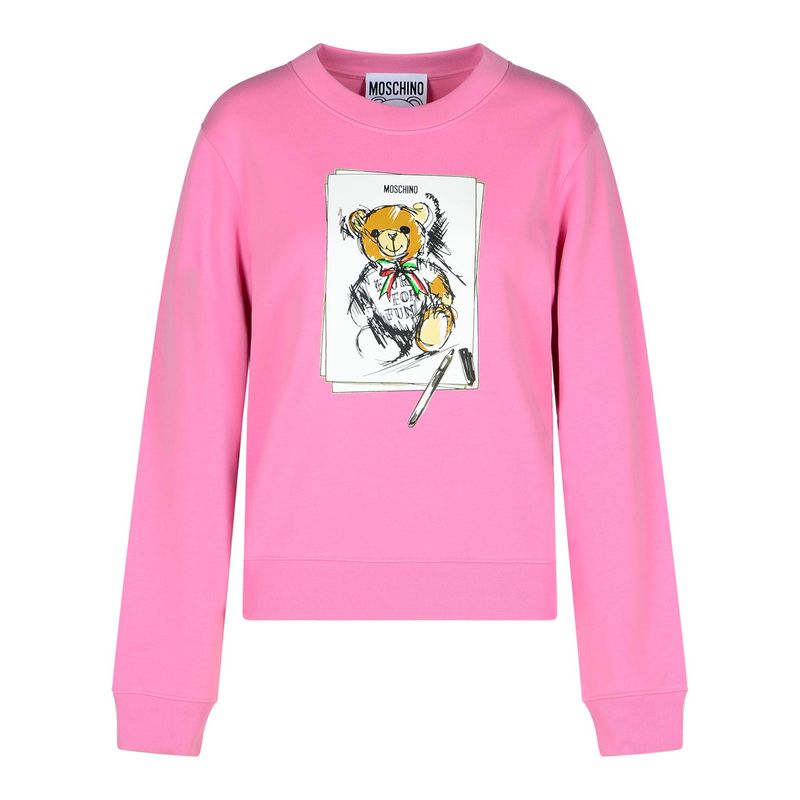 Moschino Pink Cotton Sweatshirt